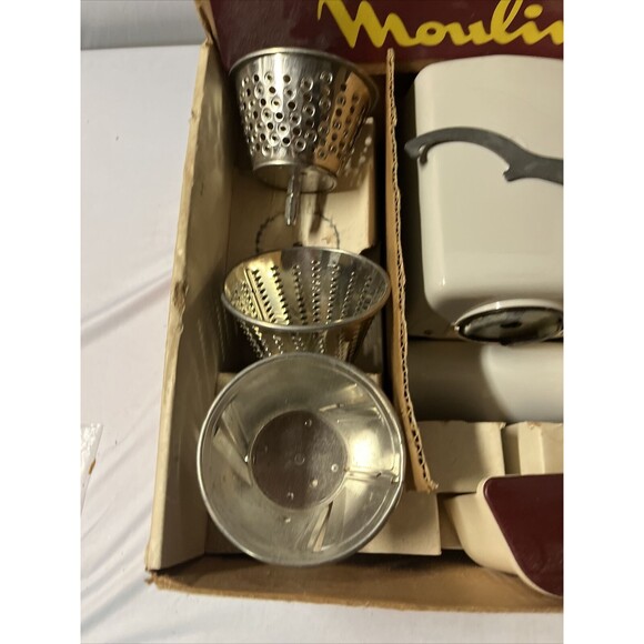 Vintage Moulinex Combine Jeannette Electric Meat Grinder Veggie Chopper Works!!! - Picture 4 of 6